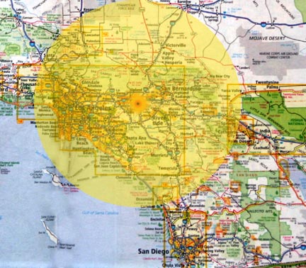 4. Ivan Bomb Damage Coverage Area